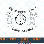 M004 My Brother and I love cookies 3 2 Thum My brother and I love Cookies SVG Cookies SVG Siblings Goals SVG Free Cookies