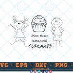 M009 Mom Bakes amazing Cupcakes 3 2 Thum Mom Bakes Amazing Cupcakes SVG Cupcakes SVG Free Brother and Sister SVG Family Goals SVG