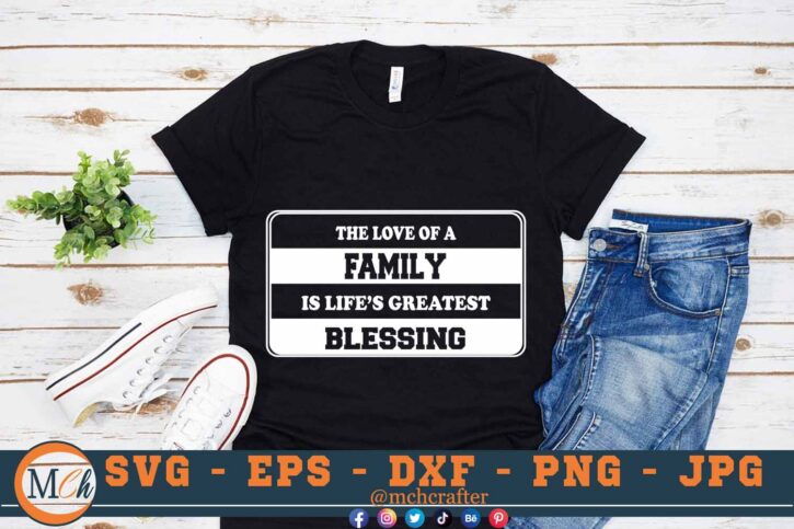 M027 THE LOVE OF A FAMILY 3 2 Mcp Black Love Family SVG Free Blessing SVG Family Love Free SVG Family Time SVG Home Signs SVG