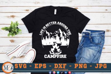 M038 Life is better 3 2 Mcp Black Bundle of Outdoor SVG Camping SVG Bundle Mountains SVG Adventure SVG Outdoor Quotes SVG
