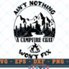 M047 Campfire chat 3 2 Thum Campfire Therapy SVG Camping SVG Ain't Nothing A campfire Chat Won't Fix SVG Outdoor SVG