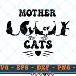 M055 Mother of cats 3 2 Thum Mother of Cats SVG Cat Mom SVG Cats SVG Mother Love Cats SVG