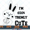M078 EggsTremly 3 2 Thum Easter Bunny Egg Holder SVG Happy Easter SVG I'm Eggstremly Cute SVG Easter Bunny SVG Easter Egg SVG
