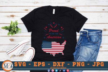 M093 Proud color 3 2 Mcp Black Proud American SVG Proud To Be An American SVG Fourth of July SVG Happy 4th SVG