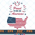 M093 Proud color 3 2 Thum Proud American SVG Proud To Be An American SVG Fourth of July SVG Happy 4th SVG