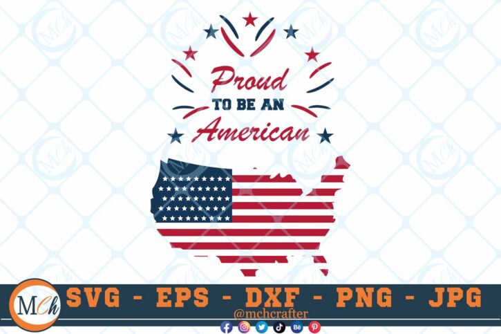 M093 Proud color 3 2 Thum Proud American SVG Proud To Be An American SVG Fourth of July SVG Happy 4th SVG
