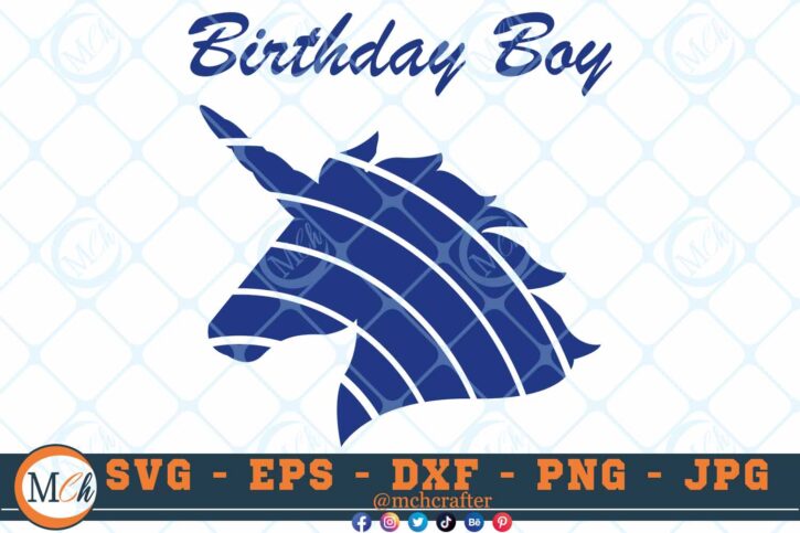 M101 Birthday Boy 3 2 Thum Birthday Unicorn Boy SVG Birthday Unicorn Girl SVG Happy Birthday SVG Unicorns SVG