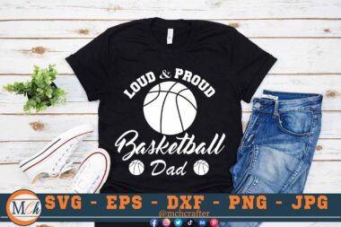 M111 Loud Dad B 3 2 Mcp Black Loud and Proud Basketball Dad SVG Basketball SVG Dad Life SVG Cheer Dad SVG Sports SVG