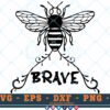 M128 BEE BRAVE 3 2 Thum Bee SVG Bee Brave SVG Bee Designs SVG Bees SVG Insects SVG Cut File For Cricut