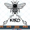 M131 BEE KIND 3 2 Thum Bee SVG Bee Kind SVG Bee Designs SVG Bees SVG Insects SVG Cut File For Cricut