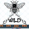 M137 BEE WILD 3 2 Thum Bee SVG Bee Wild SVG Bee Designs SVG Bees SVG Insects SVG Cut File For Cricut