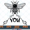 M138 BEE YOU 3 2 Thum Bee SVG Bee You SVG Bee Designs SVG Bees SVG Insects SVG Cut File For Cricut