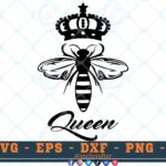 M140 QUEEN 3 2 Thum Bees SVG Bee Queen SVG Bee Designs SVG Bee SVG Insects SVG Cut File For Cricut