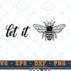M147 LET IT BEE 3 2 Thum Bee SVG Let It Bee SVG Bee Designs SVG Bee SVG Insects SVG Cut File For Cricut