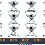 M139 Bundle of Bee SVG Bee Quotes Bundle SVG Happy Bee SVG Bee Happy SVG Cutting Files for Cricut