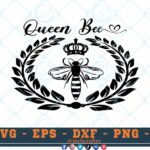 M151 Queen Bee 3 2 Thum Queen Bee SVG Mama Queen SVG Happy Bee SVG Bee Queen SVG Bees SVG Cut File for Cricut