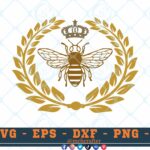 M158 BEE 3 2 Thum Bee SVG Majestic Bee SVG Bees SVG Royal Bee SVG Queen Bee SVG Cut File for Cricut