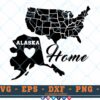 M162 ALASKA 3 2 Thum Alaska State SVG Home State SVG Us States SVG Alaska Home State SVG Cut File For Cricut