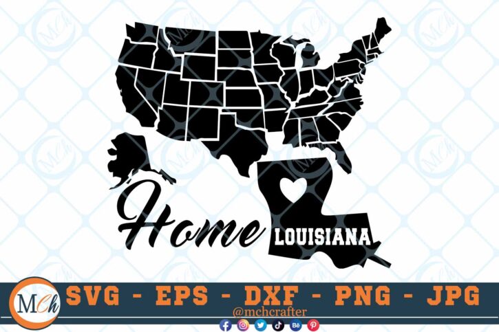 M183 LOUISIANA 3 2 Thum Louisiana State SVG Home State SVG Us States SVG Louisiana Home State SVG Cut File For Cricut