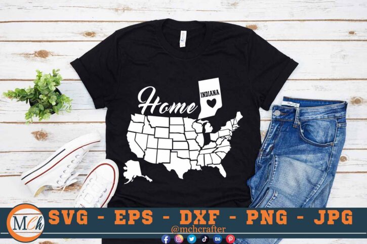 M188 INDIANA 3 2 Mcp Black Indiana State SVG Home State SVG Us States SVG Indiana Home State SVG Cut File For Cricut