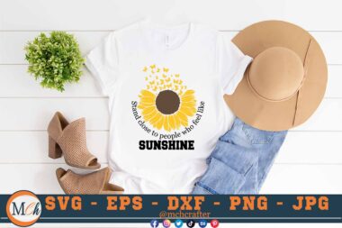 M209 STAND CLR 3 2 Mcp White Sunflower SVG Stand CLose to People Who Feel Like Sunshine SVG Nature SVG Cut File for Cricut