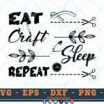 M232 EAT CRAFT 3 2 Thum Craft SVG Eat Craft Sleep Repeat SVG Crafting Quotes SVG Craft Sayings SVG Crafting SVG