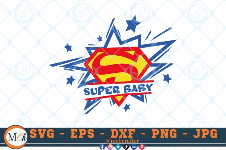 M255 SUPER BABY 3 2 Thum Baby SVG Super Baby SVG Family Goals SVG Superheroes SVG Baby Power SVG Baby Life SVG