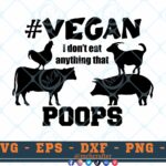 M270 POOPS 3 2 Thum Vegan Quotes SVG I don't Eat Anything that Poops SVG Vegan Life SVG Vegan Sayings SVG