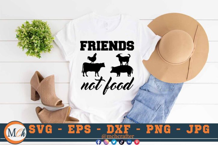 M272 FRIEND NOT FOOD 3 2 Mcp White Vegan Quotes SVG Friends not Food SVG Vegan SVG Vegan Life SVG Vegan Sayings SVG