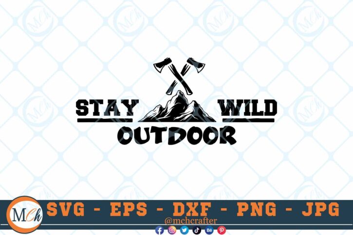 M280 STAY WILD 3 2 Thum Outdoor SVG Stay Wild SVG Camping SVG Adventure SVG Mountains SVG Stay Wild Outdoor SVG