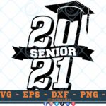 M290 SENIOR 3 2 Thum Senior Class of 2021 SVG Graduation Cap SVG 2021 Graduate SVG Graduation SVG