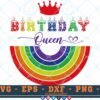 M298 BIRTHDAY QUEEN 3 2 Thum Birthday Queen SVG Rainbow SVG Rainbow Birthday SVG Birthday candles SVG