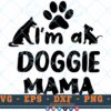 M314 DOGGIE 3 2 Thum Dog Mama SVG I'm a Doggie Mama SVG Paw Print SVG Dog Mom SVG