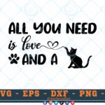 M327 ALL YOU NEED 3 2 Thum Cat Quotes SVG All you Need is Love and a Cat SVG Cats Signs SVG Cats SVG