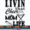 M363 CHEER MOM 3 2 Thum Baseball Mom SVG Livin That Cheer Mom Life SVG Baseball Quotes SVG Cheer Mom SVG Baseball Mom Life SVG