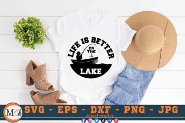 M375 LAKE 3 2 Mcp White Fishing Quotes SVG Life is better on the lake SVG Fishing SVG Fishing Sayings SVG Cut file for Cricut