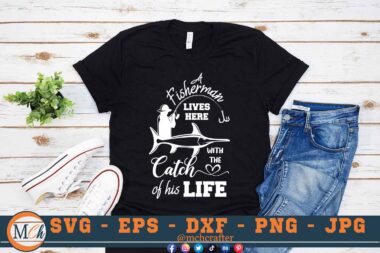 M377 CATCH 3 2 Mcp Black Fishing Quotes SVG A Fisherman Lives Here SVG Fishing SVG Funny Fishing SVG Cut file for Cricut