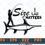 M379 SIZE 3 2 Thum Fishing Quotes SVG Size Matters SVG Fishing SVG Fisherman SVG Cut file for Cricut