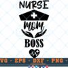 M406 NURSE 3 2 Thum Nurse SVG Nurse Mom Boss SVG Nursing Sayings SVG Nurse Quotes SVG