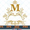 M458 M 3 2 Thum Fancy Letter M SVG Monogram SVG Letters SVG Decorative Letters SVG Majestic Letters SVG