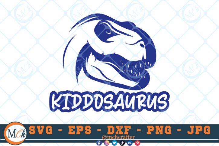 M518 Kiddosaurus 3 2 Thum Dinosaur SVG Kiddosaurus SVG Dino SVG Dinosaurs SVG Jurassic Park SVG Cut Files for Cricut