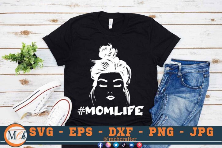 PNG B 01 08 3 2 Mcp Black Momlife Bundle SVG Mom Life SVG Bundle For Mothers SVG #MomLife Messy Bun SVG