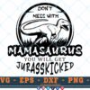 M536 MAMA 3 2 Thum Don't Mess with Mamasaurus SVG Dinosaur SVG Jurassic Park SVG Cut File for cricut
