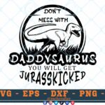 M537 DADDY 3 2 Thum Don't Mess with Daddysaurus SVG Dinosaur SVG Jurassic Park SVG Cut File for cricut