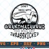 M541 GRANDMA 3 2 Thum Don't Mess with Grandmasaurus SVG Dinosaur SVG Jurassic Park SVG Cut File for cricut