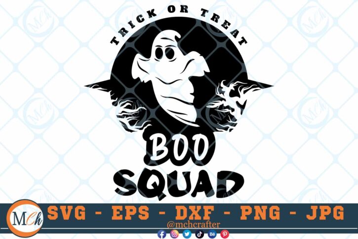 M548 3 2 Thum Trick or Treat SVG Boo Squad SVG Halloween SVG Owl SVG Pumpkin SVG Horror SVG Cut File for Cricut