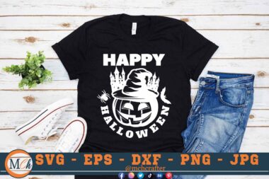 M552 3 2 Mcp Black Happy Halloween SVG Owl SVG Pumpkin SVG Horror SVG Cut File for Cricut