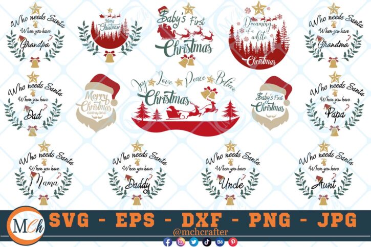 M575 Christmas Christmas Sayings SVG Christmas SVG Bundle Christmas Quotes SVG christmas bell svg