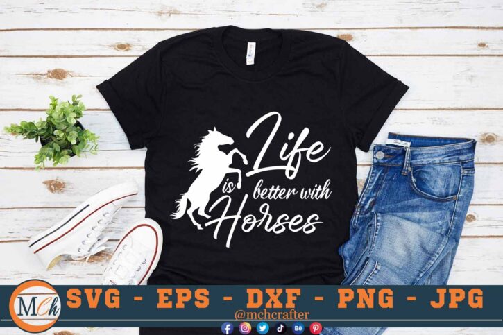 M582 3 2 Mcp Black Life is Better With Horses SVG Horse SVG Horse Sayings SVG Horse Quotes SVG Cut File for Cricut