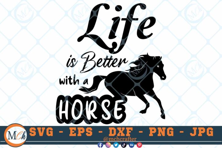 M584 3 2 Thum Life is Better With a Horse SVG Horses SVG Horse Sayings SVG Horse Quotes SVG Cut File for Cricut